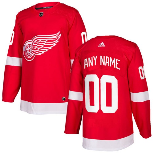 NHL Detroit Red Wings Trikot Benutzerdefinierte Heim Rot Authentic